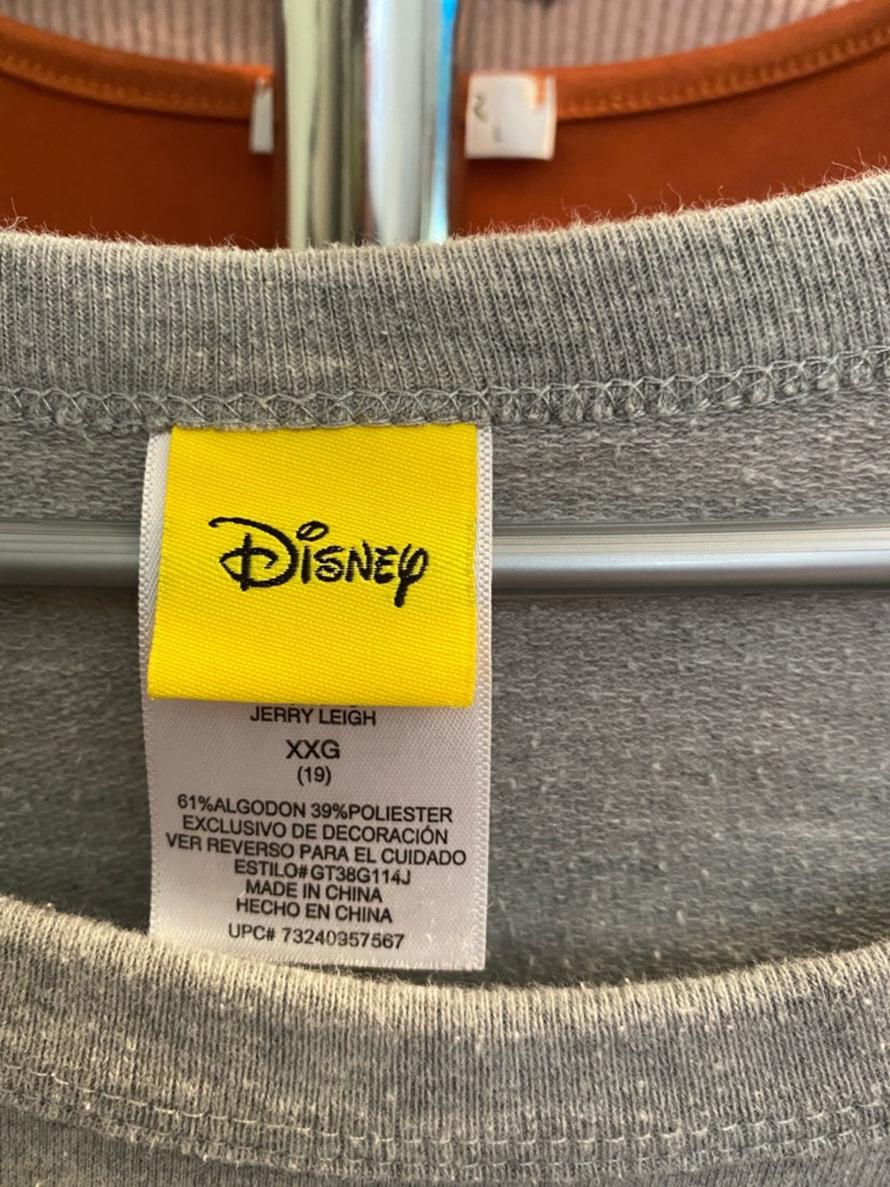 Disney Grey Minnie Mouse Pullover with Red Accents - Picture 2 of 3